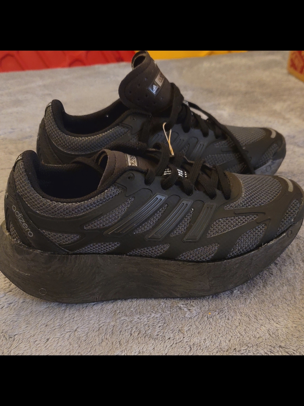 adidas Men’s Black and Gray Athletic Running Shoes